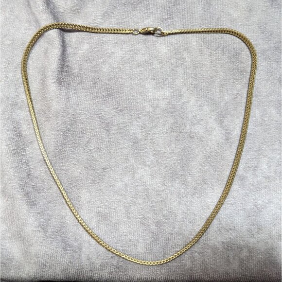 Vintage Hollow Wheat Chain Gold Tone With Lobster Clasp - Picture 7 of 8